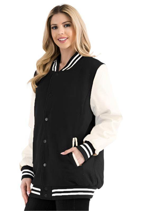 Boyfriend OverSize Letterman Jacket - VacationGrabs