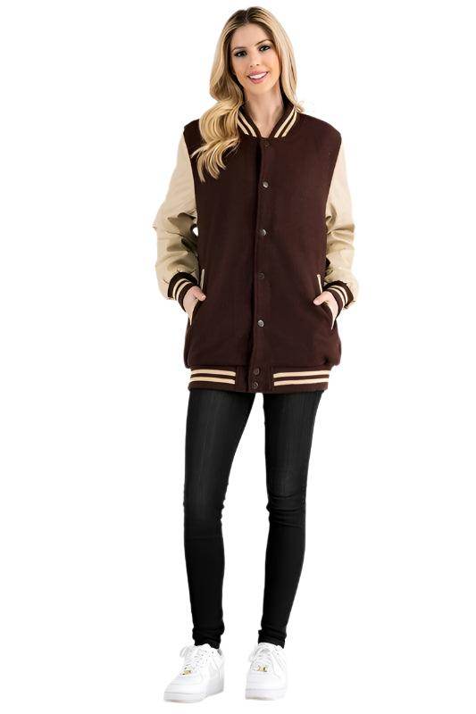 Boyfriend OverSize Letterman Jacket - VacationGrabs