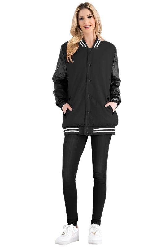 Boyfriend OverSize Letterman Jacket - VacationGrabs