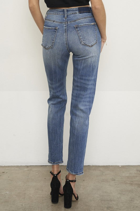 Insane Gene women's jeans featuring casual denim for vacation outfits with a comfortable fit and classic blue wash