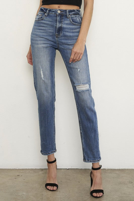 Insane Gene women's jeans featuring casual denim for vacation outfits with distressed details and a slim fit