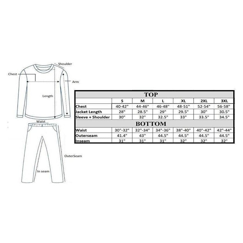 WEIV warm mens plaid shirt with a comfortable fit and detailed size chart for accurate sizing