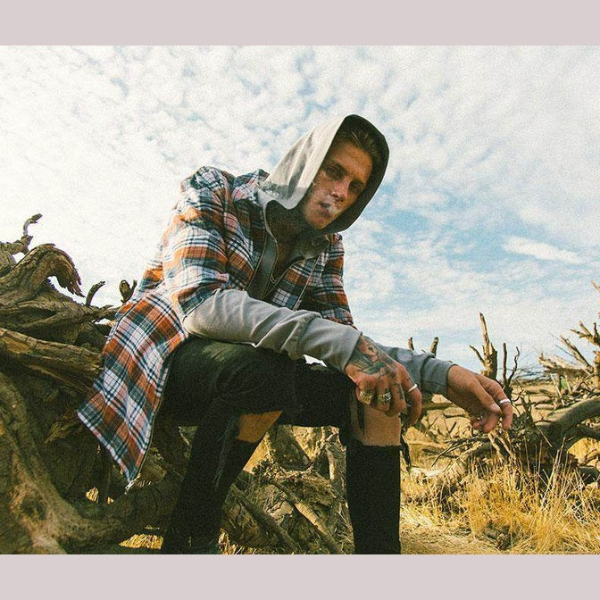 Men's short sleeve zip flannel from VacationGrabs, perfect for casual outdoor style.